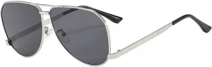 Woman Metal Large Frame Sunglasses Outdoor Vacation Men Shopping Commuter Sun Glasses