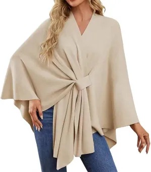 Women Blanket Scarf Shawl Wrap Oversized Open Cardigan Coat Poncho Cape Knitted Elegant Scarves Sweater for Winter