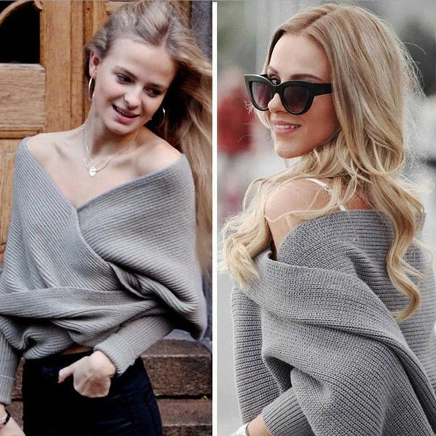 Women Knit Sweater Tops Scarf Winter Scarf Winter Shawl Wrap Printed Ponchos Scarf Wrap Scarf Shawl Scarves