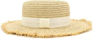 Women Sun Hat Women's Raffia Grass Woven Fisherman Sun Hat Brim Summer Hat Beach Accessories Raffia Hat (10)