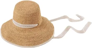 Women Sun Hat Women's Raffia Grass Woven Fisherman Sun Hat Foldable Hand Woven Soft Hat Brim Summer Hat Beach Accessories Raffia Hat