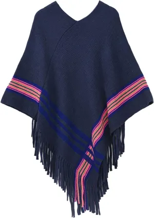 Women Warm Winter Pashmina Scarf Blanket Knitted Poncho Capes Plus Size Shawl Cardigans Sweater Coat with Sleeves