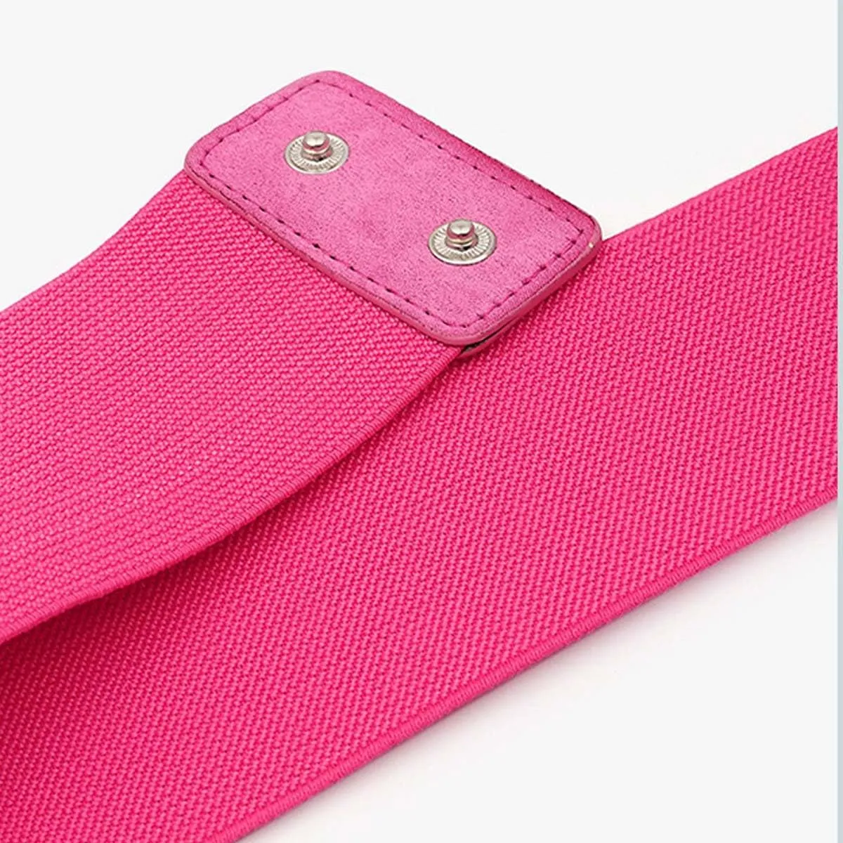 Women's Big Flower Stretchy Belt Elastic Wide Chunky Waistband Belts Cinch Belts for Dress