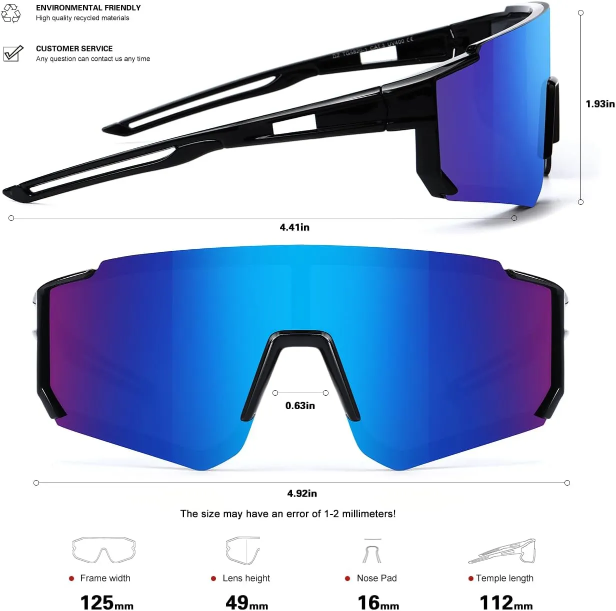 Youth Baseball Sunglasses for Boys Girls Age 6-12 Softball Cycling Sports Sunglasses for Kids Lightweight Frame