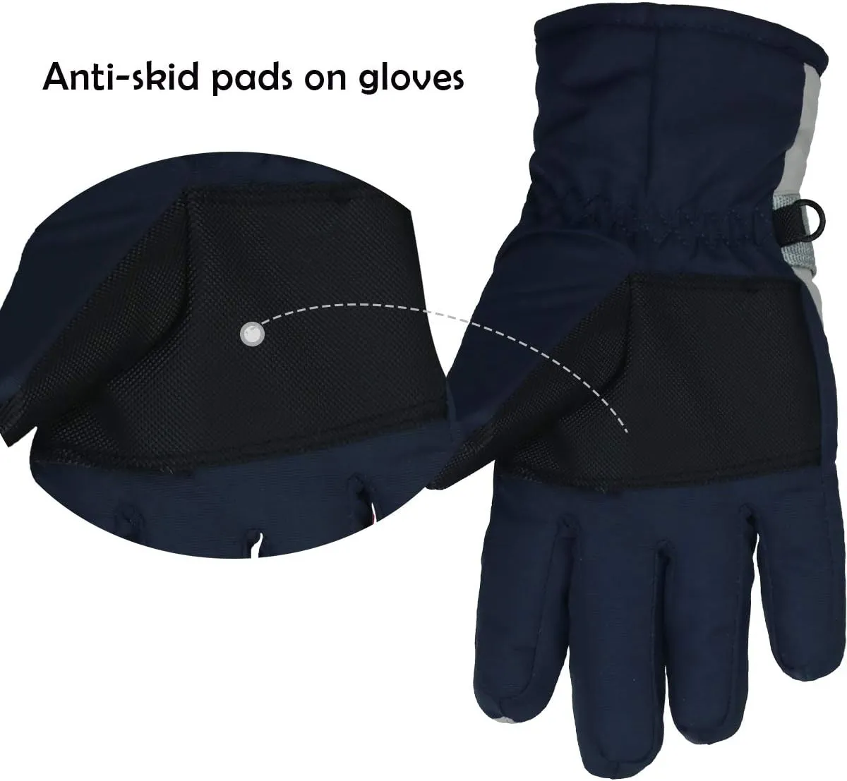 YR.Lover Children Ski Gloves Winter Warm Outdoor Riding Thickening Gloves(2-4Y)