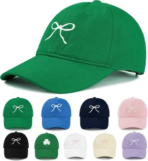 Zando Bow Baseball Cap for Women Men Girls Dad Trendy Adjustable Trucker Hat Cute Y2k Travel Golf Sprts Sun Hats Accessories
