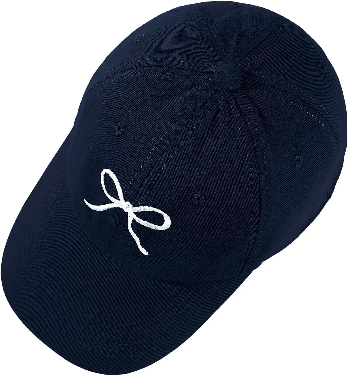 Zando Bow Baseball Cap for Women Men Girls Dad Trendy Adjustable Trucker Hat Cute Y2k Travel Golf Sprts Sun Hats Accessories