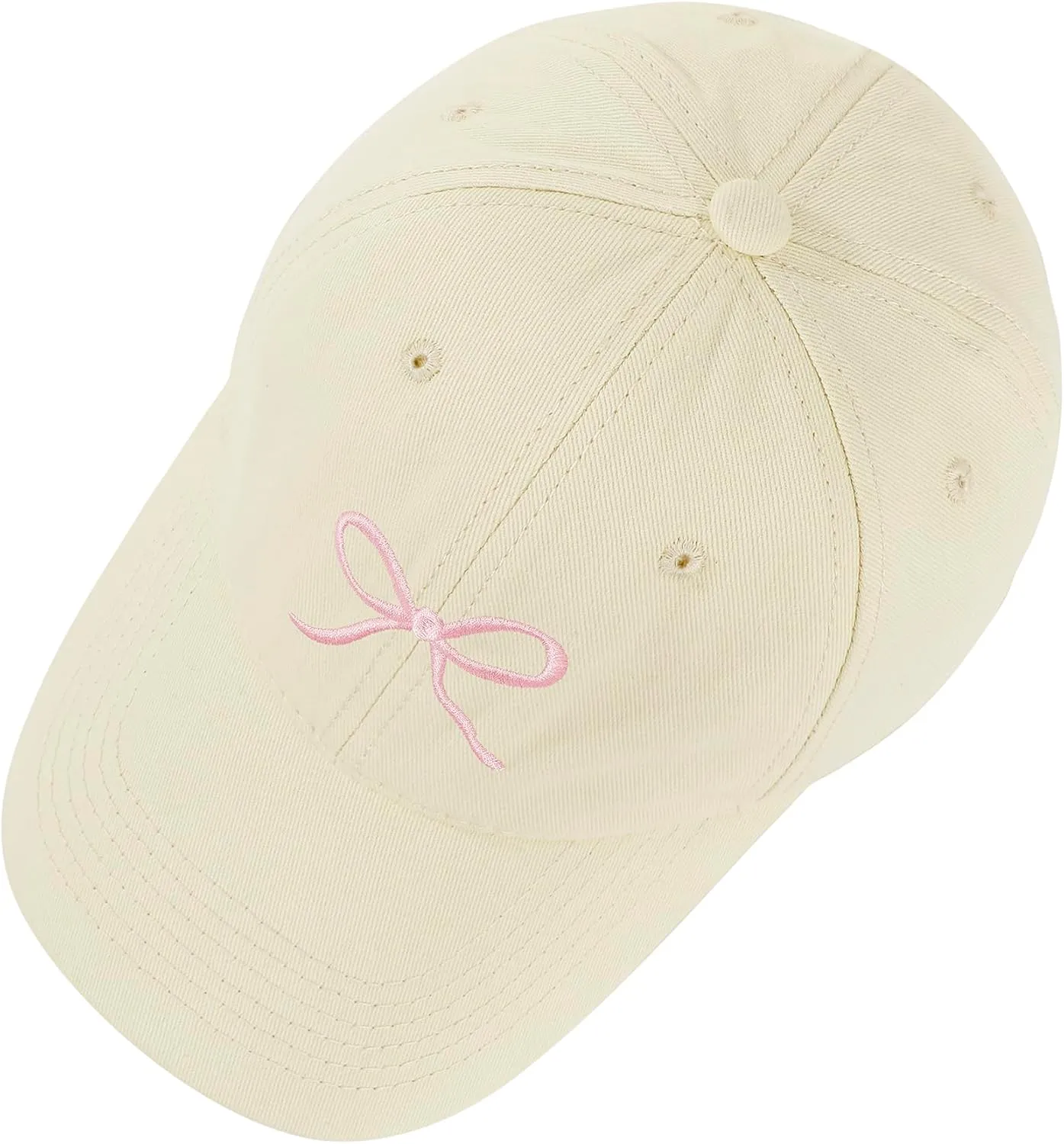 Zando Bow Baseball Cap for Women Men Girls Dad Trendy Adjustable Trucker Hat Cute Y2k Travel Golf Sprts Sun Hats Accessories