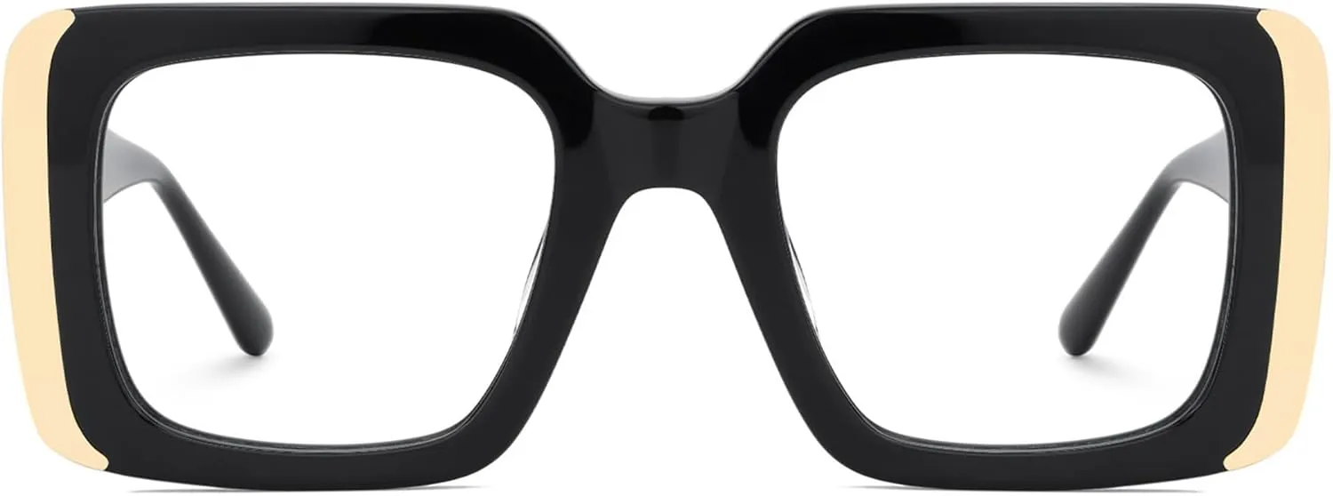 Zeelool Acetate Rectangle Glasses Frame, Blue Light Blocking Glasses for Women Jesse ZJGA440580