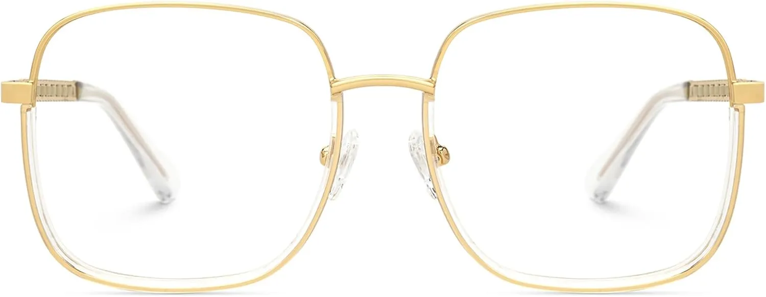 Zeelool Square Blue Light Blocking Glasses for Women Men 100% UV400 Protection Perfecta JGX854725
